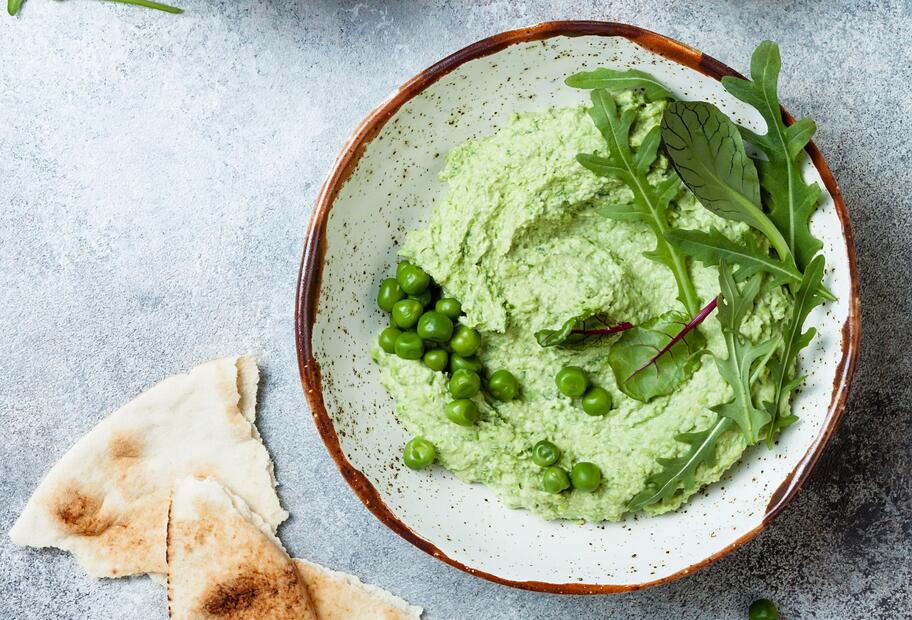 Schneller Erbsenaufstrich