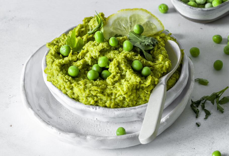 Buttriges Erbsenpüree