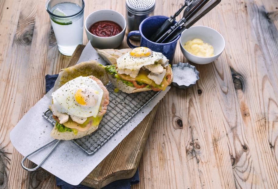 Hähnchen-Avocado-Sandwiches