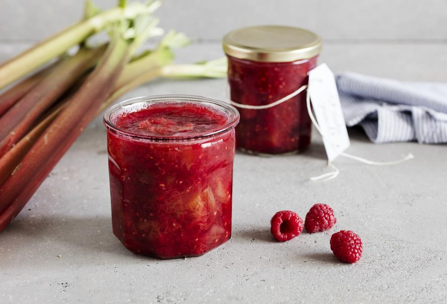 Himbeer-Rhabarber-Konfitüre mit Vanille für den Thermomix®