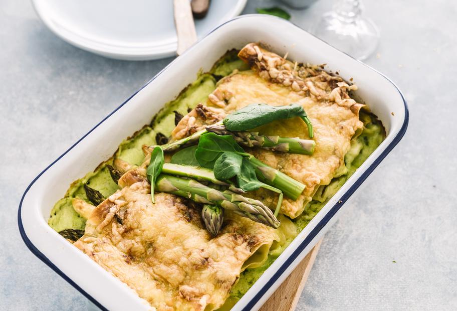 Überbackene Spargel-Canneloni
