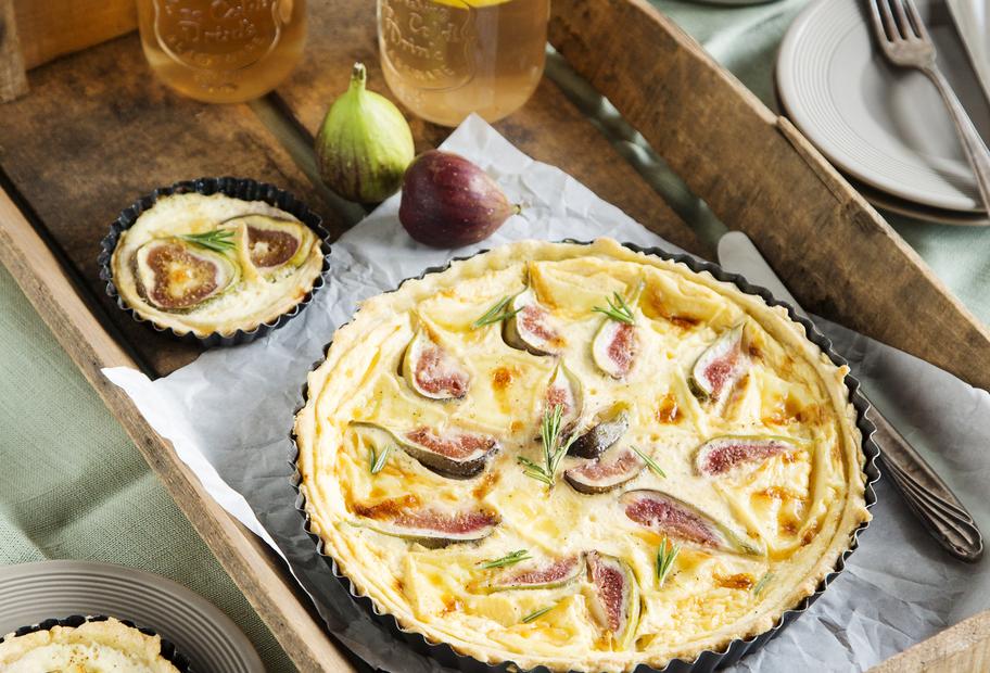 Ziegenkäse-Feigen-Quiche