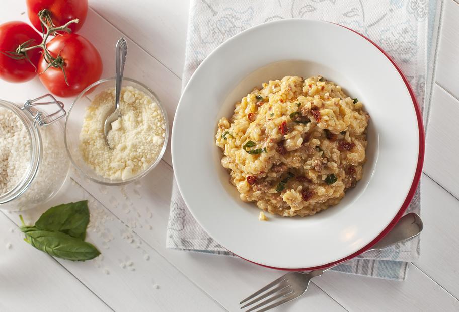 Risotto mit getrockneten Tomaten