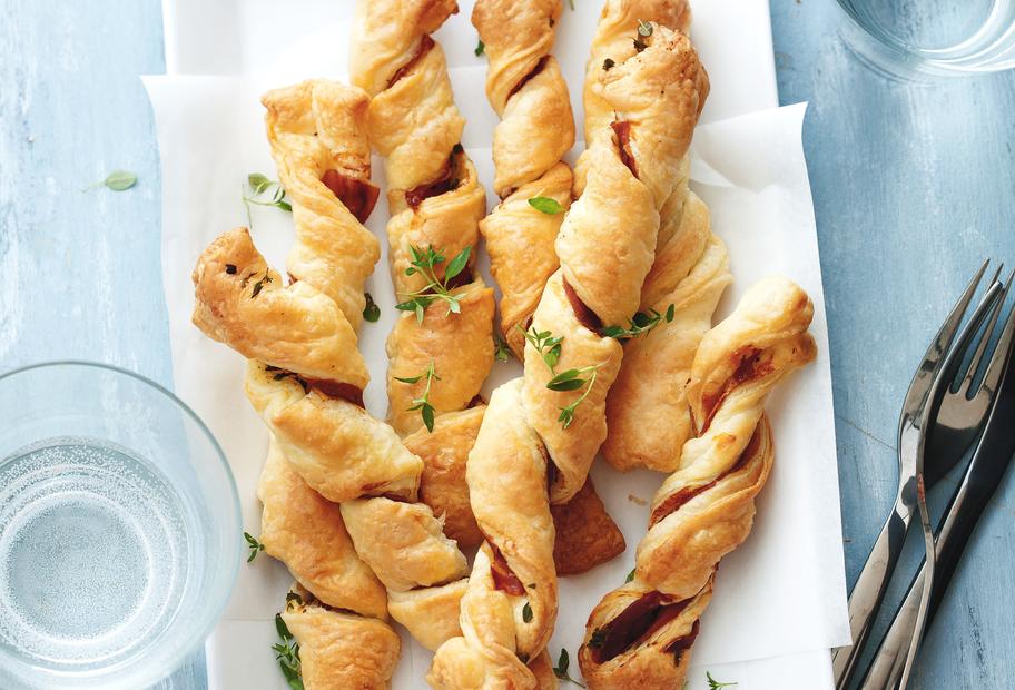 Thymian-Schinken-Stangen