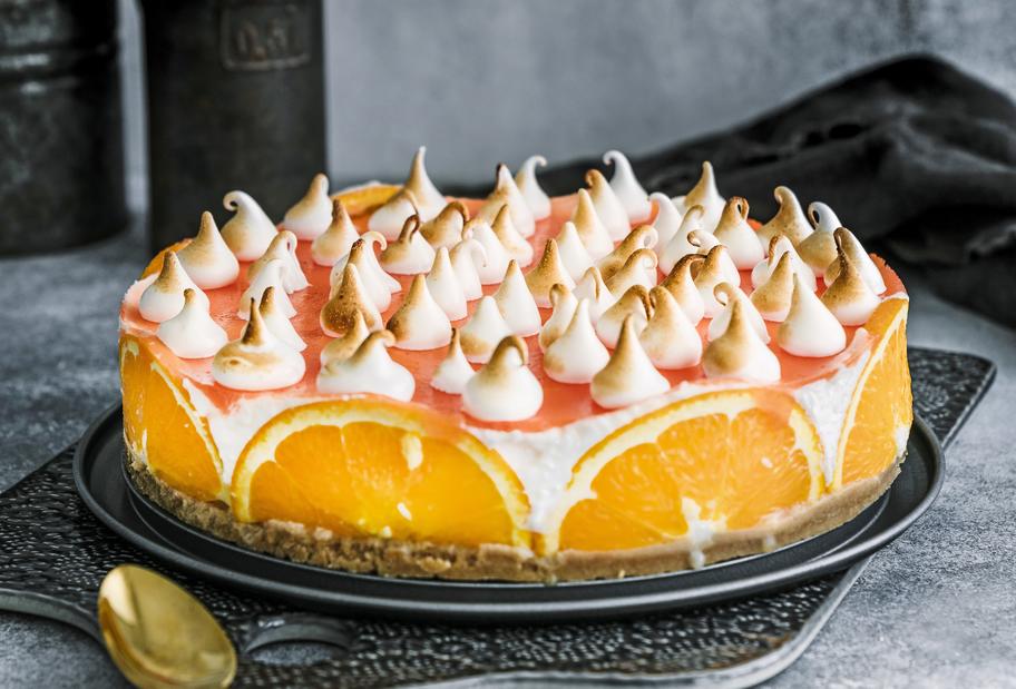 Aperol-Spritz-Torte mit Baiserhaube für den Thermomix®