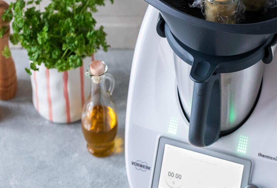 Gedämpfte Muffins mit Schokolade