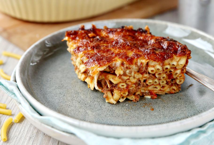 Makkaroni-Auflauf für die ganze Familie