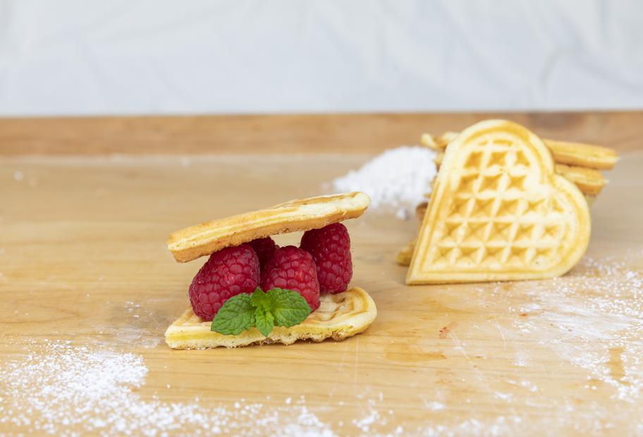 Buttermilchwaffeln mit Zimt