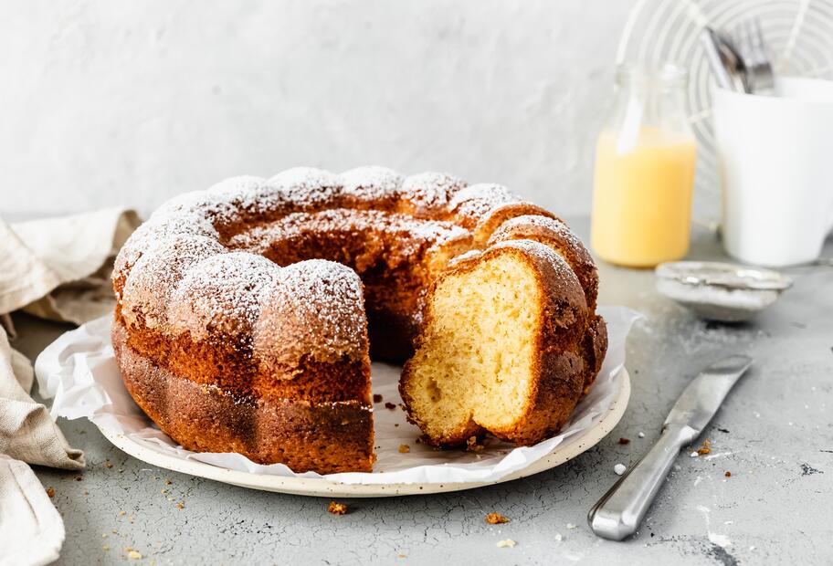 Eierlikörkuchen mit Glasur