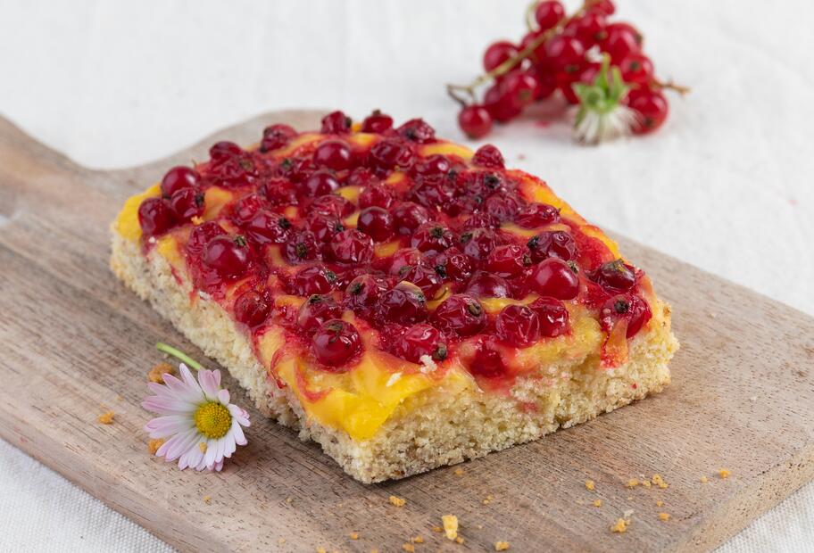 Johannisbeerschnitten vom Blech