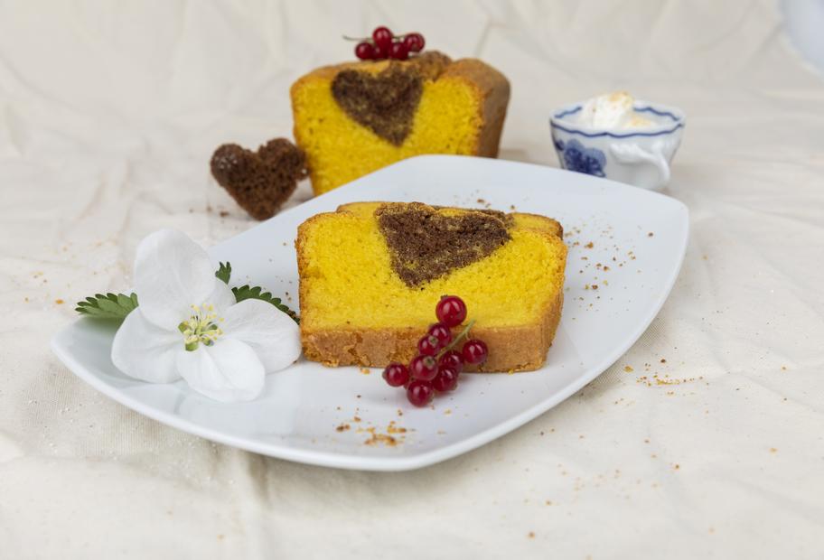 Marmorkuchen mit Herz