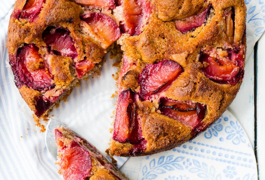 Glutenfreier Pflaumenkuchen