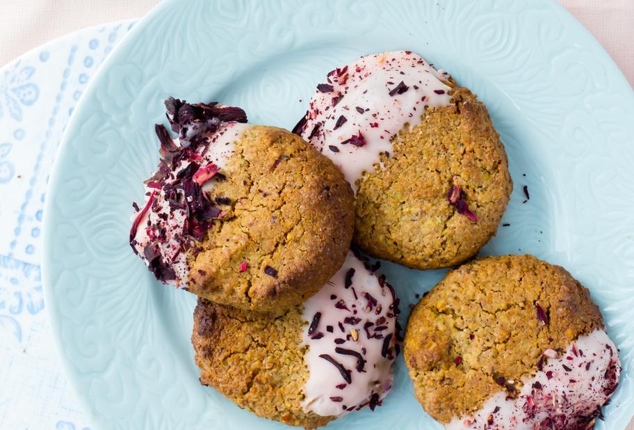 Pistazien-Rosen-Kekse