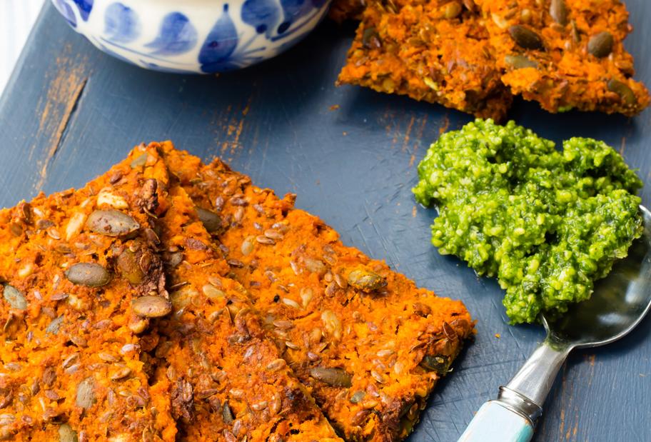 Tomaten-Karotten-Cracker