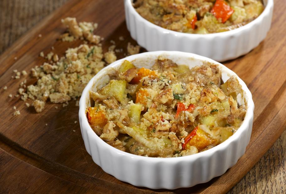 Kleine Kartoffel-Kürbisgratins