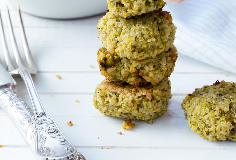 Knusprig gebackene Brokkoli-Quinoa-Bites