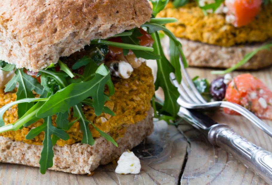 Gebackene Falafelburger