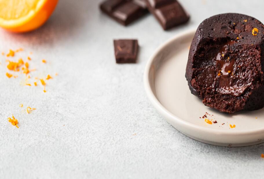 Das zarteste Schokoküchlein mit flüssigem Kern