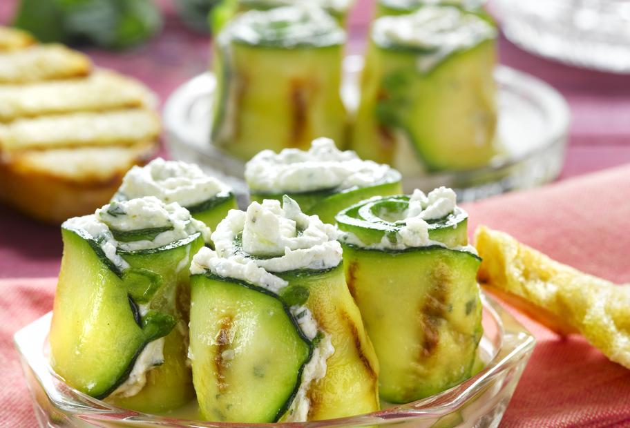 Gebratene Zucchinischeiben mit Ricottafüllung für den Thermomix®