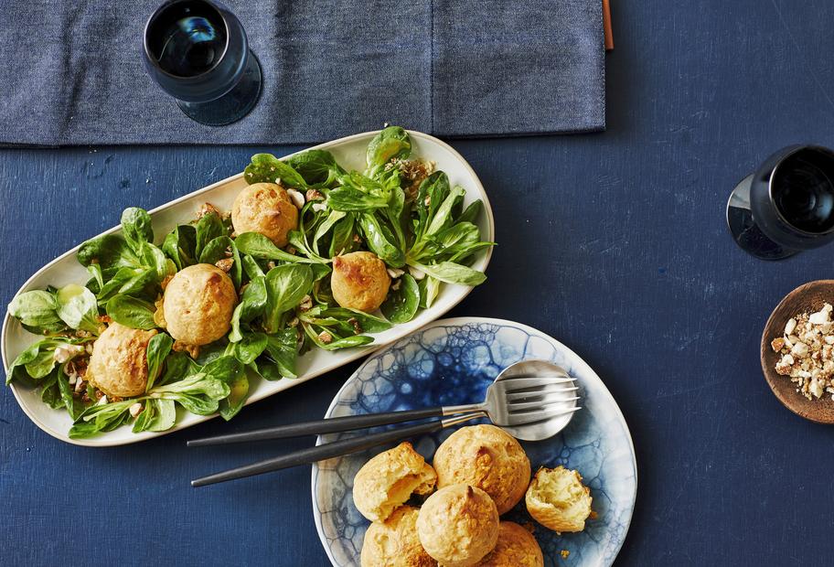 Französische Käsewindbeutel – Gougères