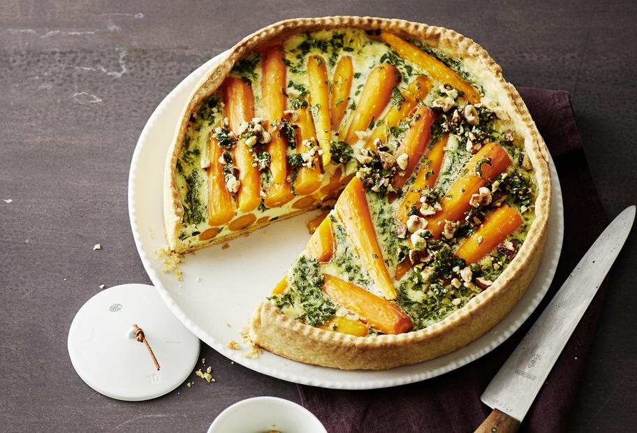 Knusprig gebackene Karotten-Quiche