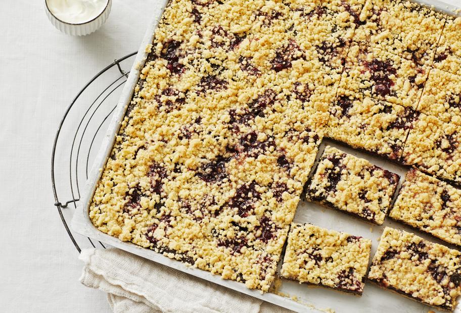 Mohn-Preiselbeer-Kuchen vom Blech