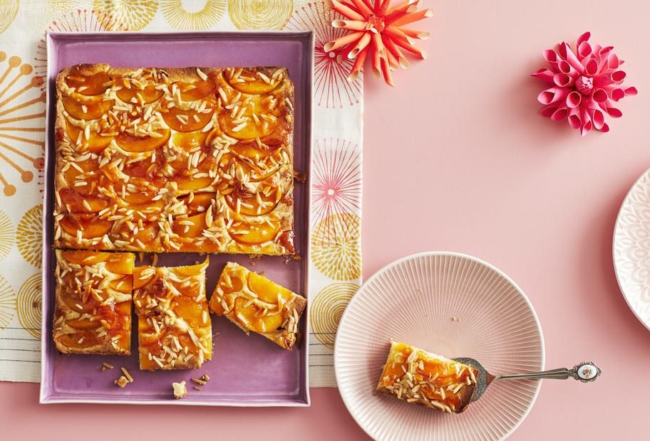 Pfirsichkuchen vom Blech