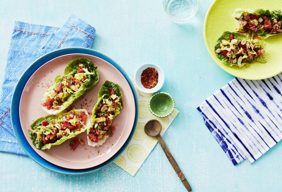 Römersalat-Schiffchen