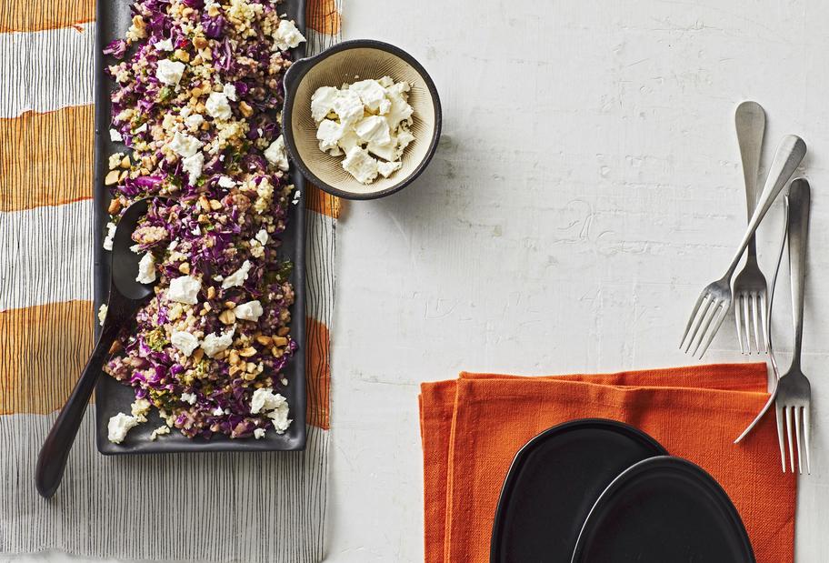 Rotkohl-Bulgur-Salat