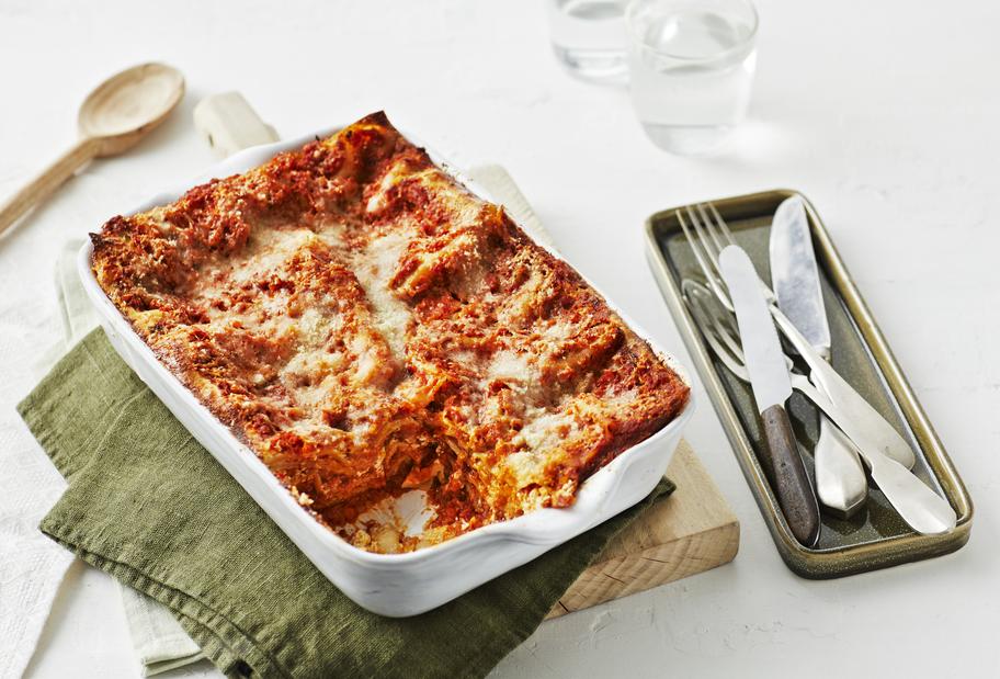 Vegetarische Lasagne mit Crème fraîche