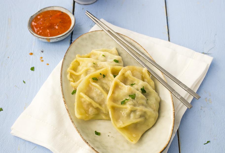 Dumplings mit Hackfüllung und SüßsauerSoße für den Thermomix®