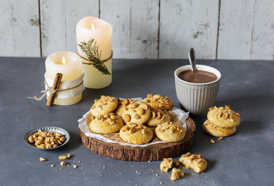 Knusprige Erdnusscookies