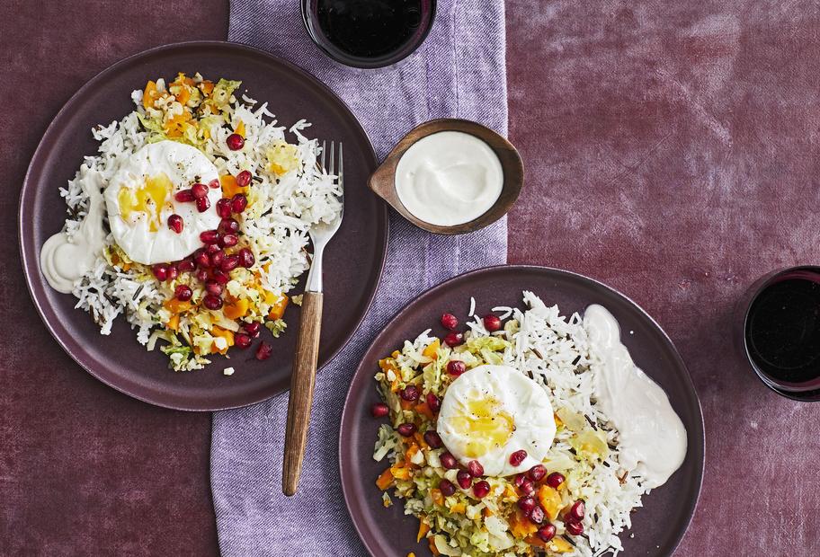 Reis mit Gemüse und Ei