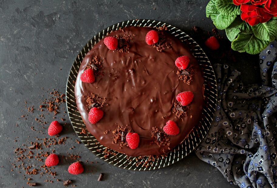 Schoko-Himbeer-Torte