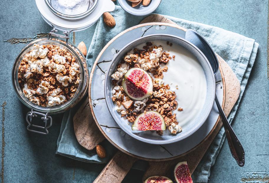 Popcorn-Knuspermüsli mit Amarant
