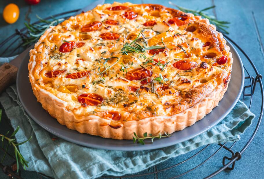 Tomaten-Crostata mit Feta