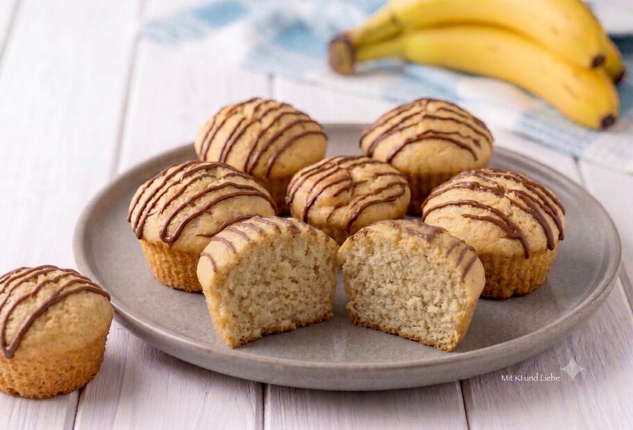 Schnelle Bananenmuffins