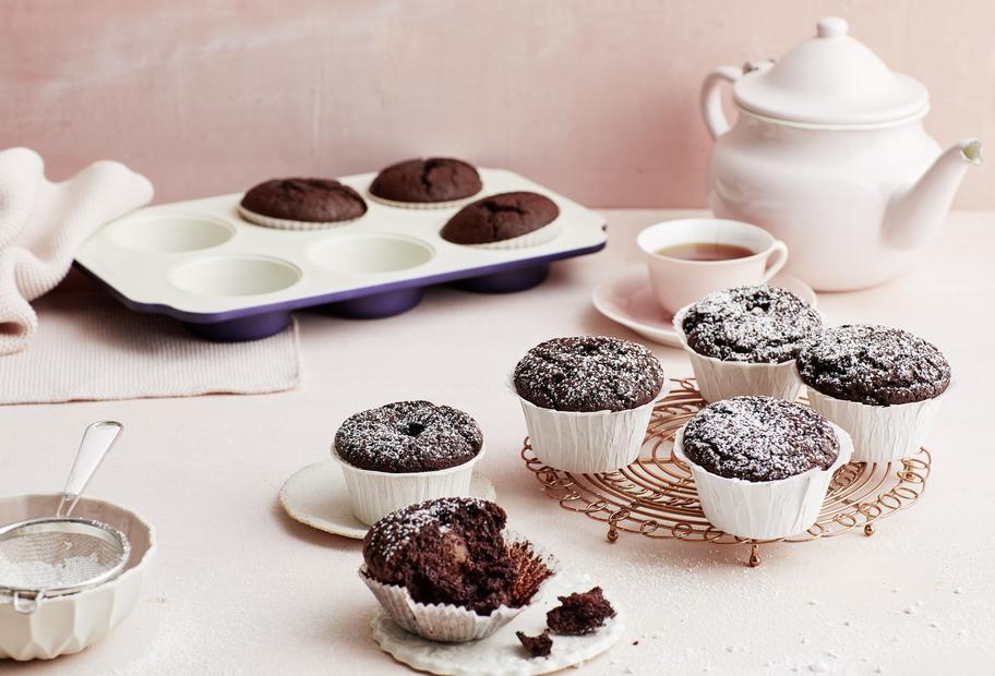 Earl-Grey-Muffins mit Schokokern