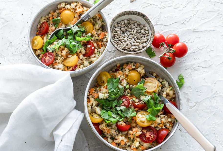 Ratz-Fatz-Gemüsesalat mit Balsamico-Senf-Dressing