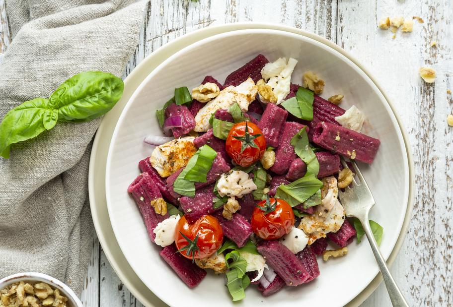 Rigatoni mit Hähnchenstreifen
