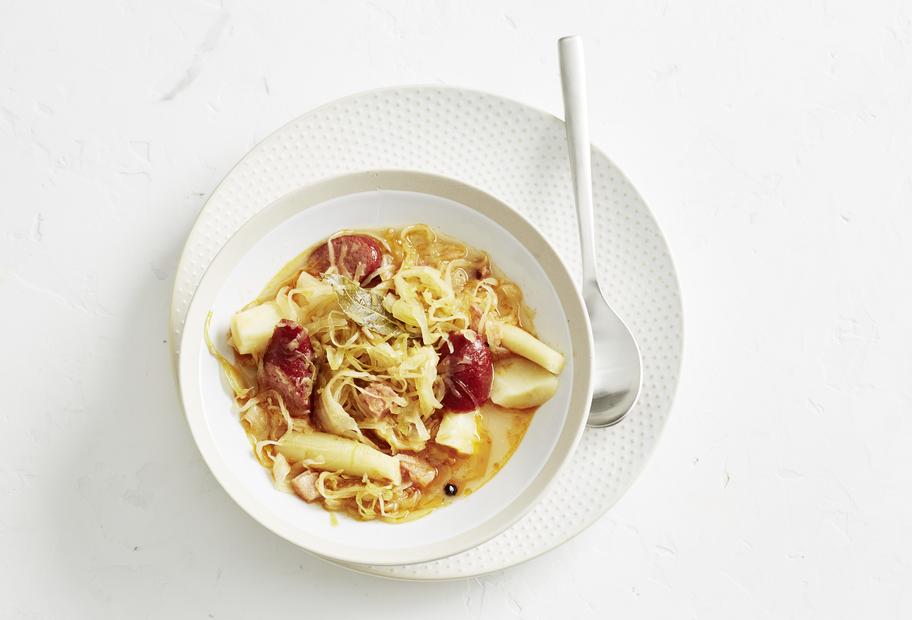 Sauerkrauteintopf mit Pastinake
