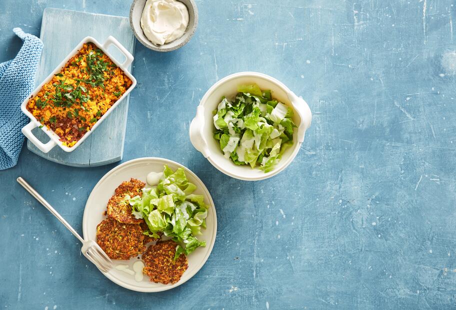 Halloumi-Gemüse-Taler