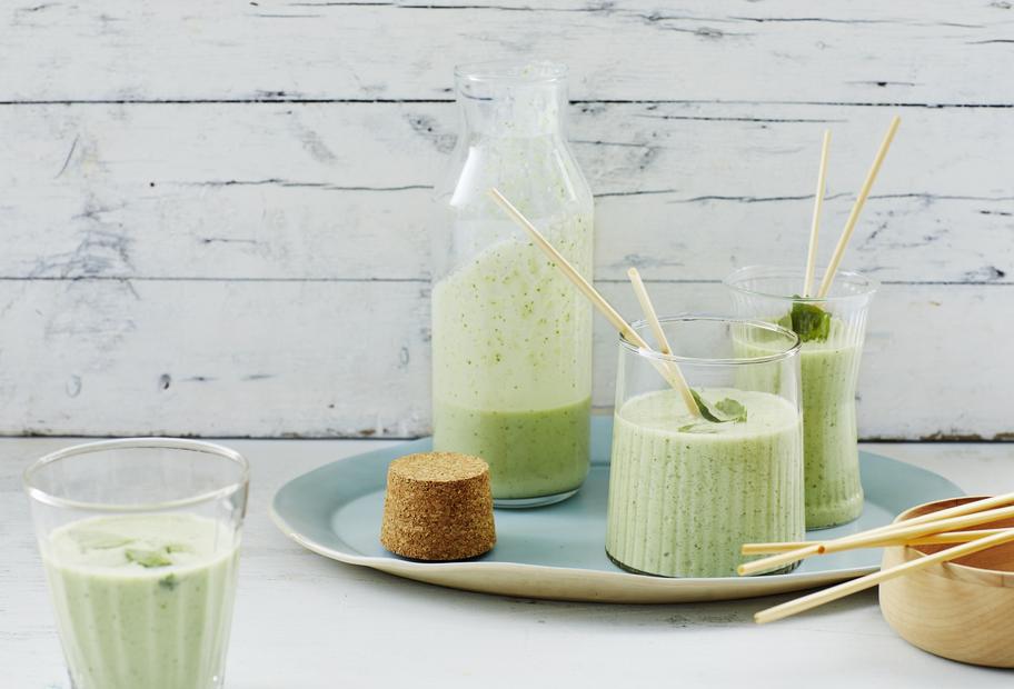 Basilikum-Limetten-Gurken-Kefir