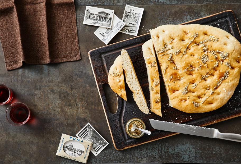 Focaccia mit Gewürzöl