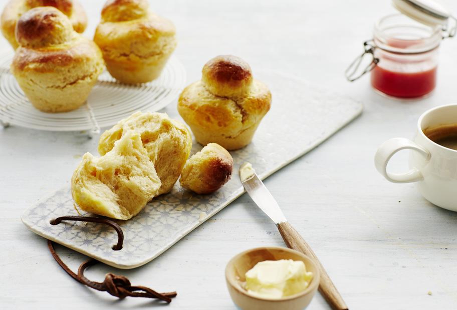 Hefeteilchen aus der Muffinform