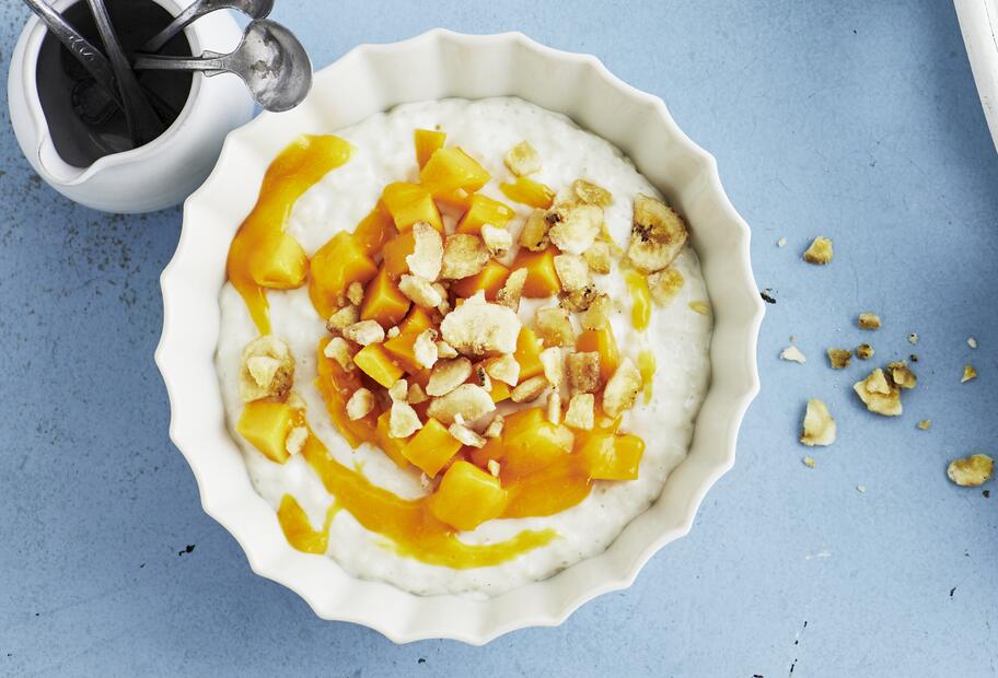 Kokosmilchreis mit Mango