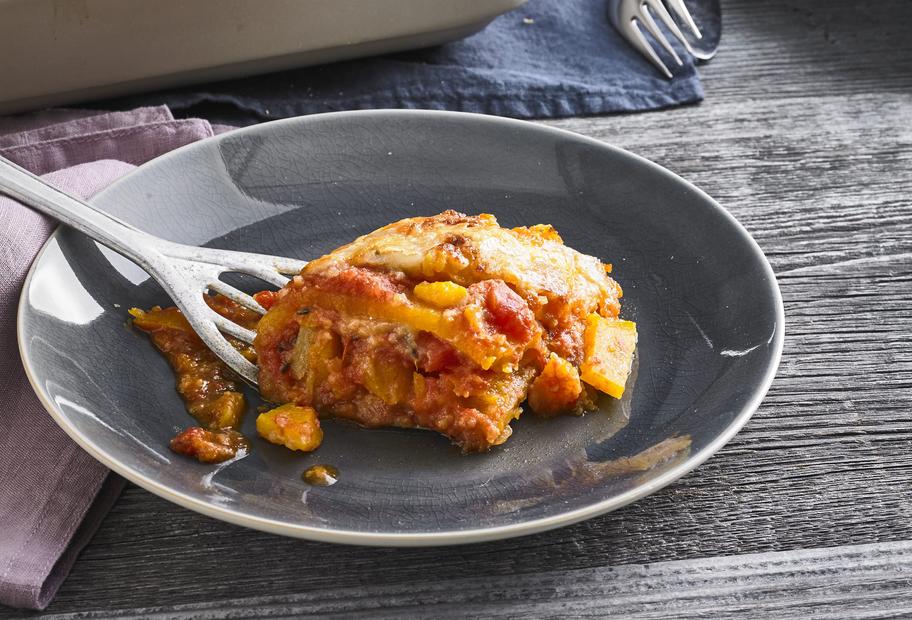 Kürbis-Parmigiana à la Italia