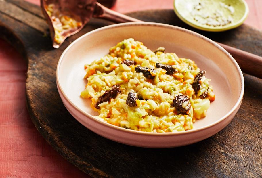 Cremiges Wirsing-Risotto mit Morcheln