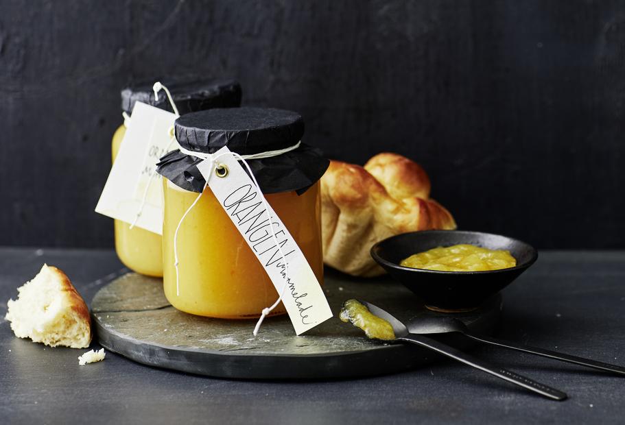 Selbst gemixtes Orangengelee mit Ingwer