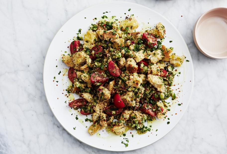 Arabischer Brotsalat gezaubert mit dem Thermomix® | ZAUBERTOPF